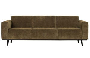 WOOOD Hnědá manšestrová třímístná pohovka Twilight 230 cm