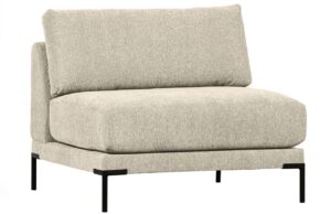 WOOOD Pískově hnědý látkový středový modul Coulee 100 x 100 cm