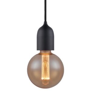 Černé kovové závěsné světlo Halo Design Classic