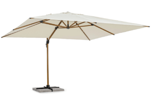 Béžový látkový slunečník Bizzotto Orion 400 x 400 cm