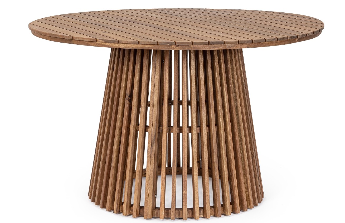 Akátový kulatý zahradní jídelní stůl Bizzotto Rodano 120 cm