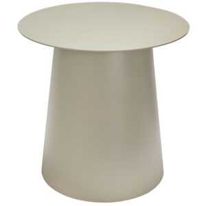 Béžový kovový odkládací stolek Hübsch Pillar 45 cm