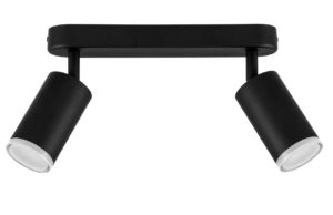 Nova Luce Černé kovové bodové světlo Mao 26 cm