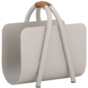 Bloomingville Béžový kovový stojan na časopisy Eton