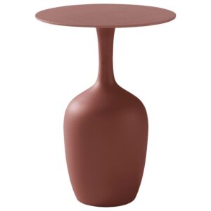 Jotex Terakotově červený kovový odkládací stolek FIORO 41 cm