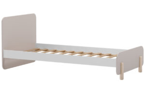 Marckeric Krémová dřevěná dětská postel Nora 90 x 190 cm