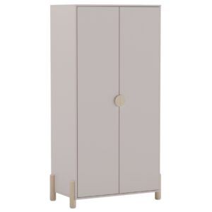 Marckeric Krémová dřevěná dětská skříň Enola 92