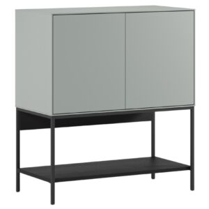 Marckeric Zeleno-černá lakovaná komoda Amira 80 x 40 cm