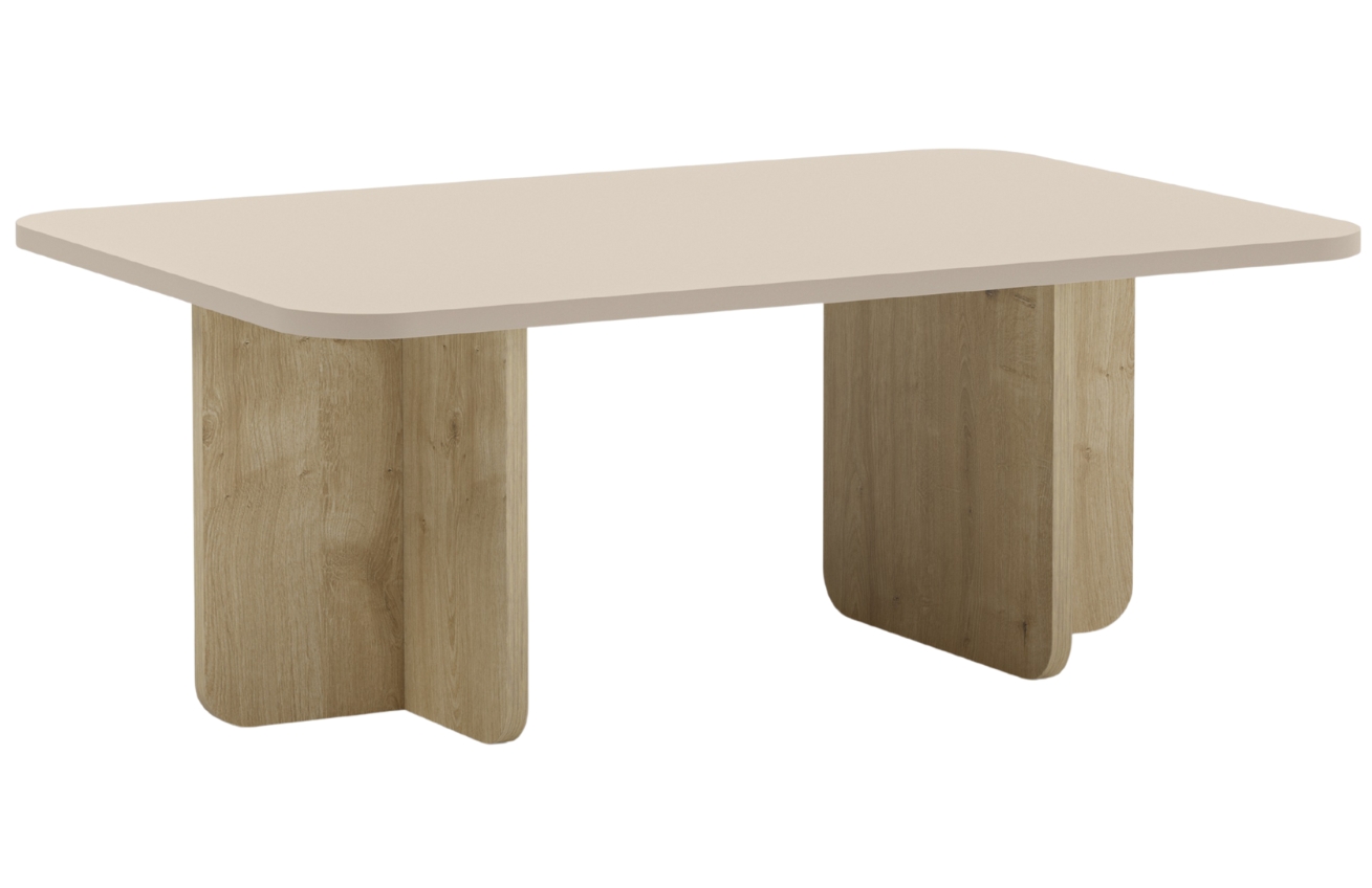 Marckeric Krémový konferenční stolek Hillary 100 x 60 cm