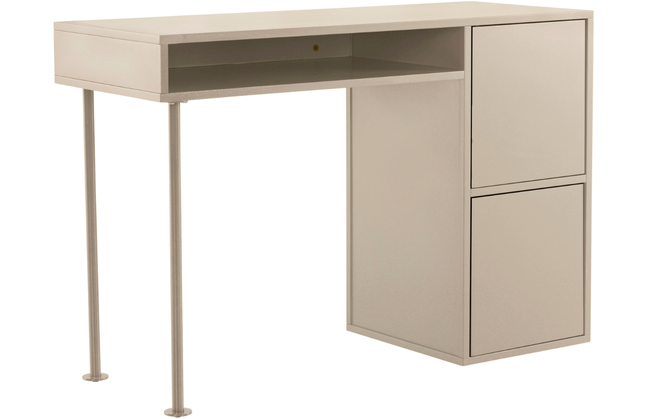 Jotex Béžový lakovaný pracovní stůl KIPP 120 x 45 cm