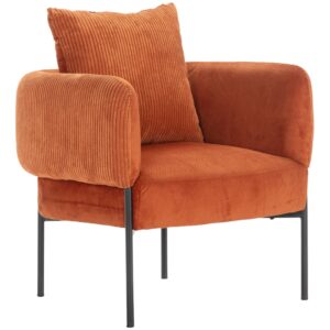 Marckeric Cihlově červené čalouněné křeslo Aruni