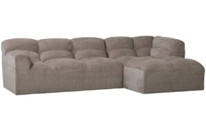 WOOOD Béžovošedá rohová pohovka Tibas 280 cm